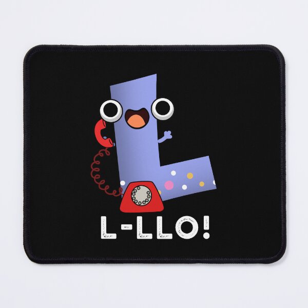 Item preview, L-llo Funny Letter L Pun (Dark BG) designed and sold by punnybone.