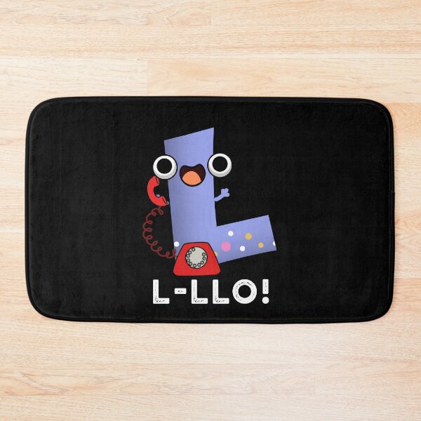 Item preview, L-llo Funny Letter L Pun (Dark BG) designed and sold by punnybone.