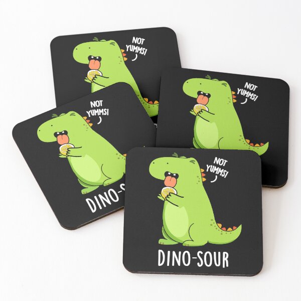 Item preview, Dino-sour Funny Dinosaur Pun (Dark BG) designed and sold by punnybone.