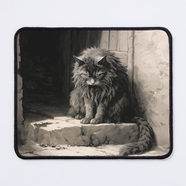 Item preview, Dark and beautiful angry cat designed and sold by AnemochorieArt.