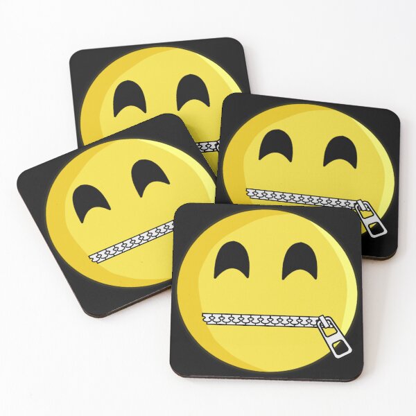 Item preview, Zipper Mouth Emoji Happy Face designed and sold by Cr320.