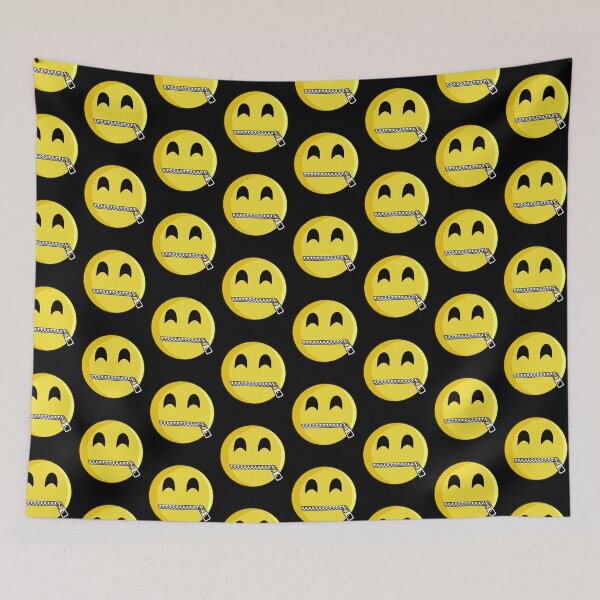 Item preview, Zipper Mouth Emoji Happy Face designed and sold by Cr320.