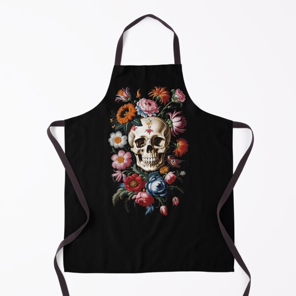 Item preview, Skull embroidery with flowers - Mexican culture designed and sold by portokalis.