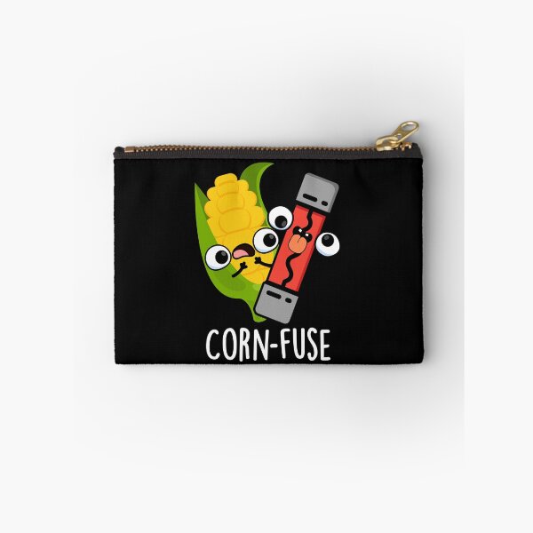 Item preview, Corn-fuse Funny Confused Pun (Dark BG) designed and sold by punnybone.