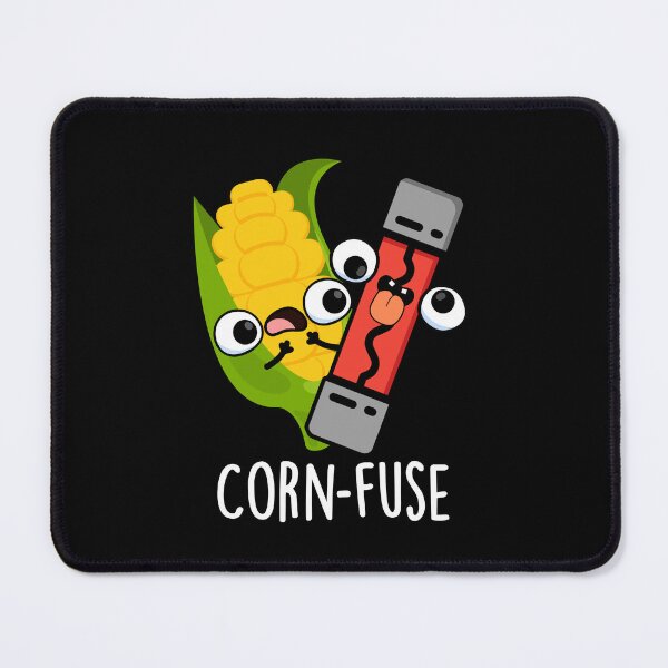 Item preview, Corn-fuse Funny Confused Pun (Dark BG) designed and sold by punnybone.