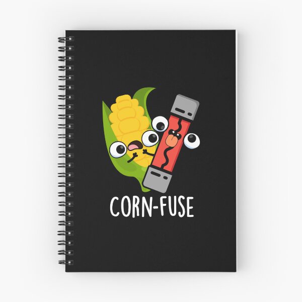 Item preview, Corn-fuse Funny Confused Pun (Dark BG) designed and sold by punnybone.