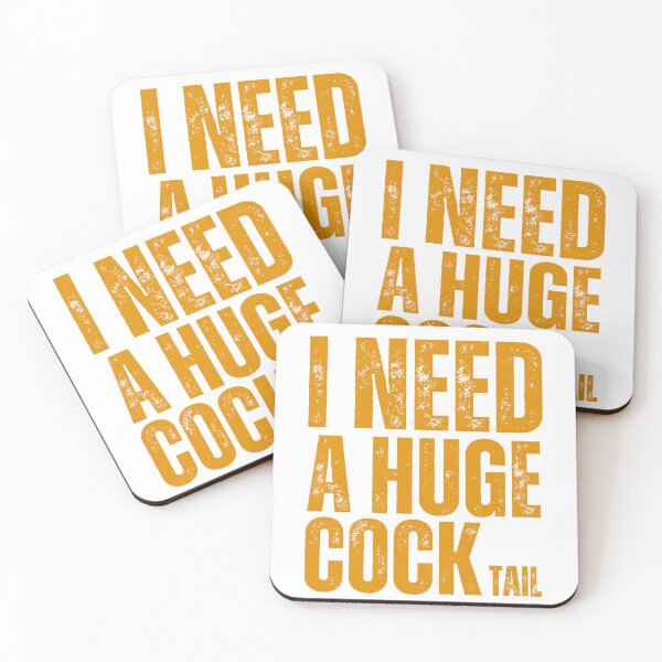 Item preview, I Need a Huge COCKtail Funny Adult Humor Drinking Vintage designed and sold by AB-NewStyle.