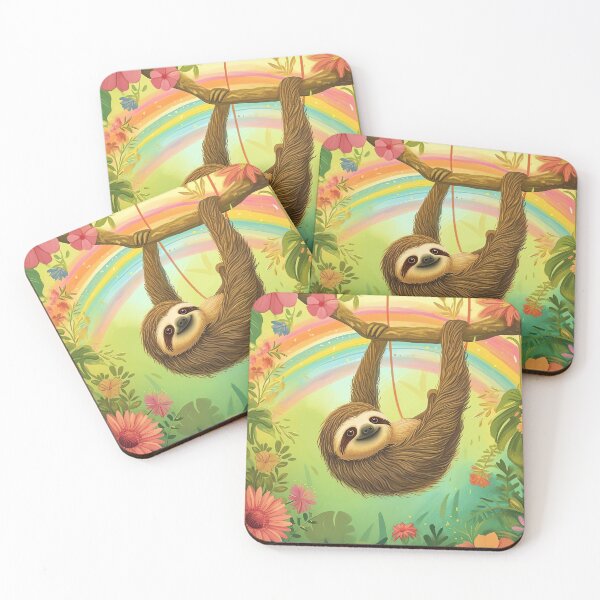 Item preview, Cheerful Sloth Paradise designed and sold by cute-animals99.