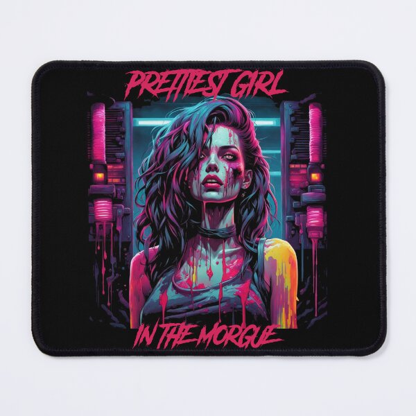 Item preview, Prettiest girl in the morgue - synthwave cyberpunk designed and sold by GlitchGrotesque.