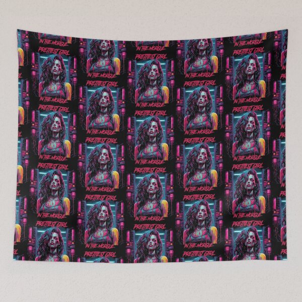 Item preview, Prettiest girl in the morgue - synthwave cyberpunk designed and sold by GlitchGrotesque.