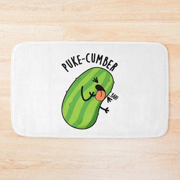 Item preview, Puke-cumber Funny Cucumber Pun  designed and sold by punnybone.