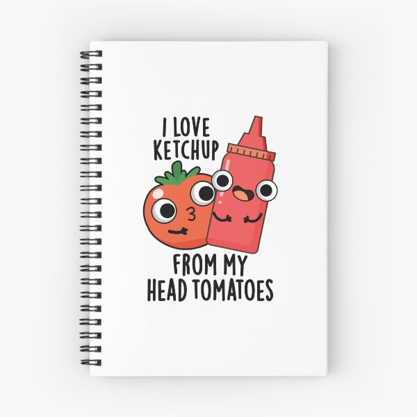 Item preview, I Love Ketchup From My Head Tomatoes Funny Food Pun  designed and sold by punnybone.