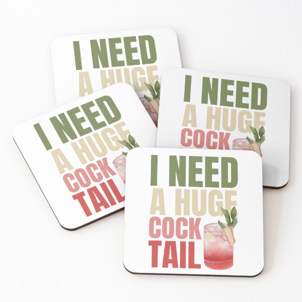 Item preview, I Need a Huge COCKtail Funny Adult Humor Drinking Vintage designed and sold by AB-NewStyle.