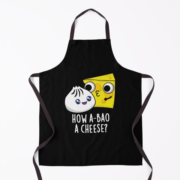 Item preview, How A-bao A Cheese Funny Food Pun (Dark BG) designed and sold by punnybone.