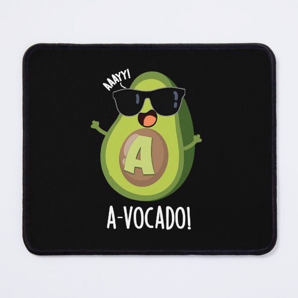 Item preview, A-vocado Funny Avocado Pun (Dark BG) designed and sold by punnybone.