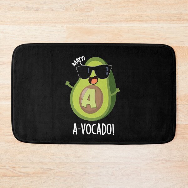 Item preview, A-vocado Funny Avocado Pun (Dark BG) designed and sold by punnybone.