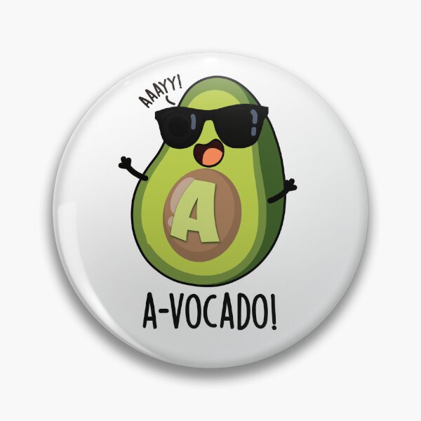 Item preview, A-vocado Funny Avocado Pun designed and sold by punnybone.
