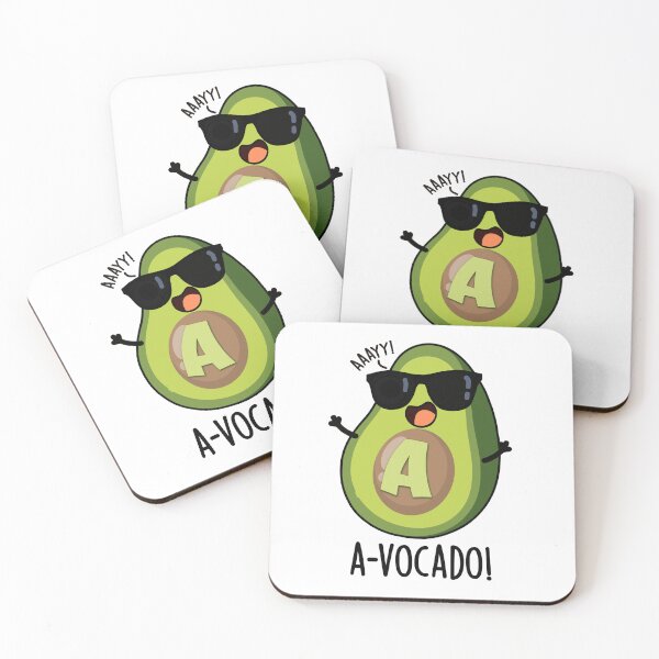 Item preview, A-vocado Funny Avocado Pun designed and sold by punnybone.