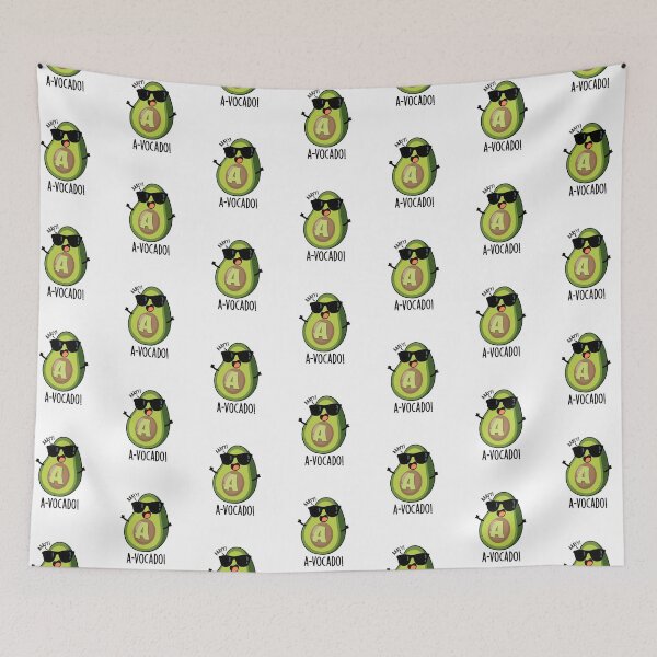 Item preview, A-vocado Funny Avocado Pun designed and sold by punnybone.