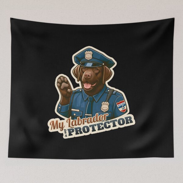 Item preview, Labrador Retriever Police  designed and sold by ThisDress.