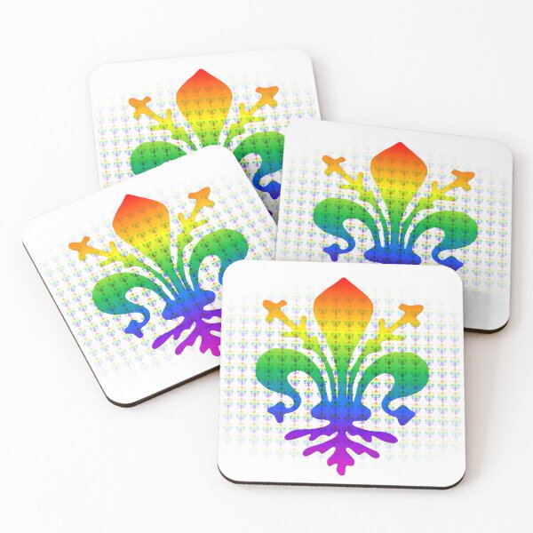 Item preview, Rainbow Fleur-de-Lis designed and sold by Almdrs.