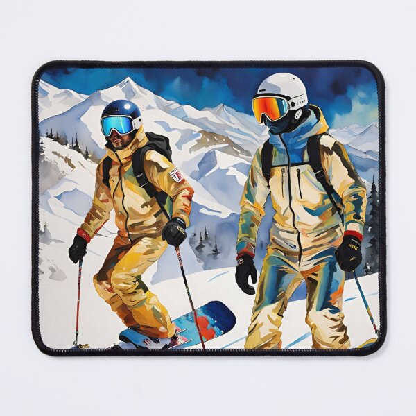 Item preview, Snowboarders in the Mountains designed and sold by Bright-Moonrise.