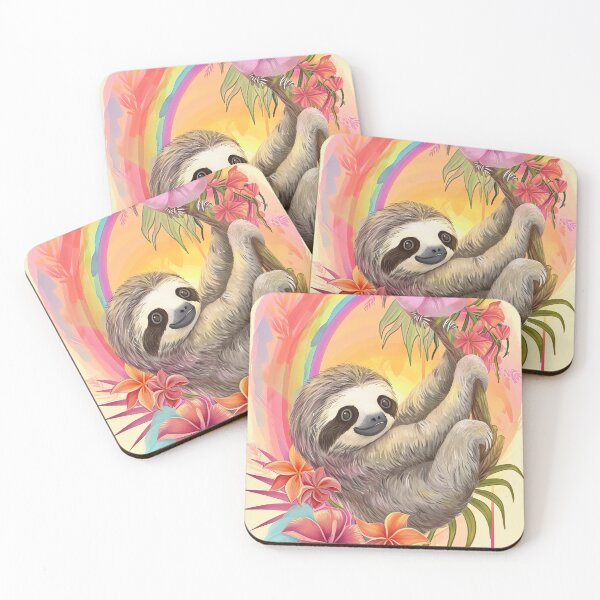 Item preview, Cheerful Sloth Paradise designed and sold by cute-animals99.