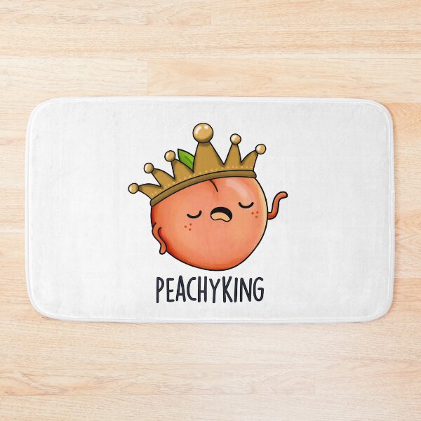 Item preview, Peachy King Funny Peach Pun  designed and sold by punnybone.