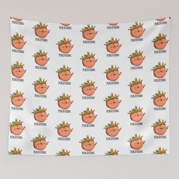 Item preview, Peachy King Funny Peach Pun  designed and sold by punnybone.