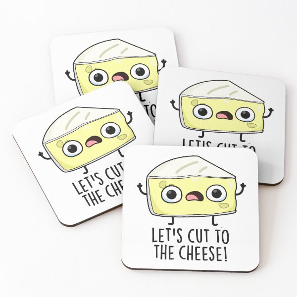 Item preview, Let's Cut To The Cheese Funny Food Pun  designed and sold by punnybone.