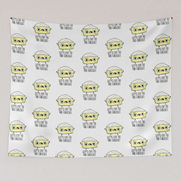 Item preview, Let's Cut To The Cheese Funny Food Pun  designed and sold by punnybone.