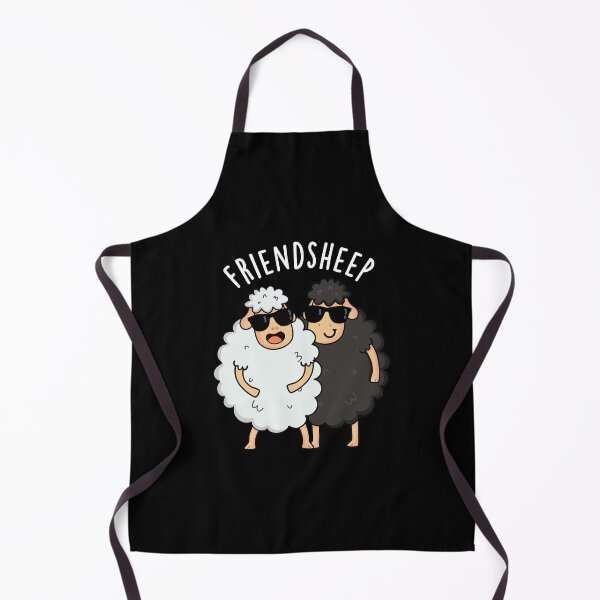 Item preview, Friend-sheep Funny Sheep Pun (Dark BG) designed and sold by punnybone.