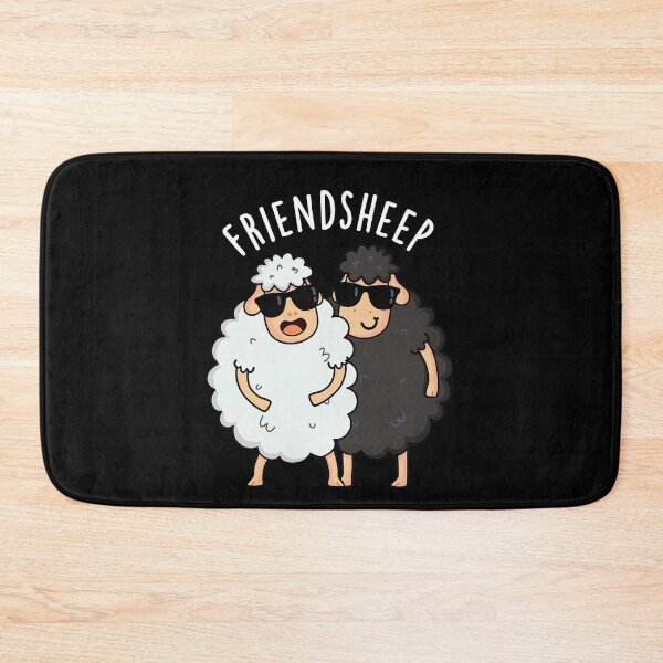 Item preview, Friend-sheep Funny Sheep Pun (Dark BG) designed and sold by punnybone.
