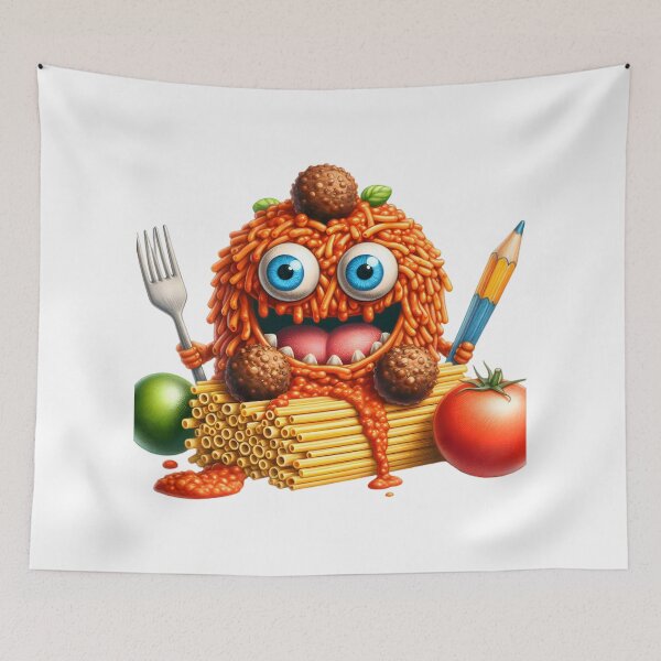 Item preview, Noodle Giggles: Meatball Mischief designed and sold by AI-Only Creations.