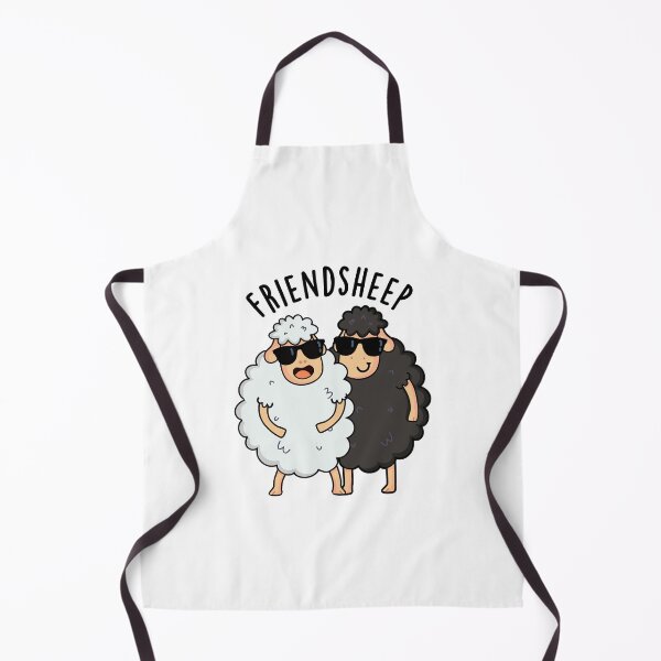 Item preview, Friend-sheep Funny Sheep Pun (White BG) designed and sold by punnybone.