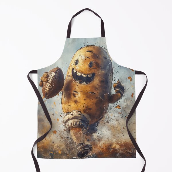 Item preview, Potato as an American Football Player on the run designed and sold by Sp3ctrumOfColor.