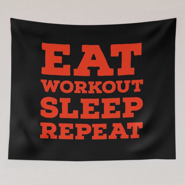 Item preview, Eat Workout Sleep Repeat  designed and sold by DesignsMjB.
