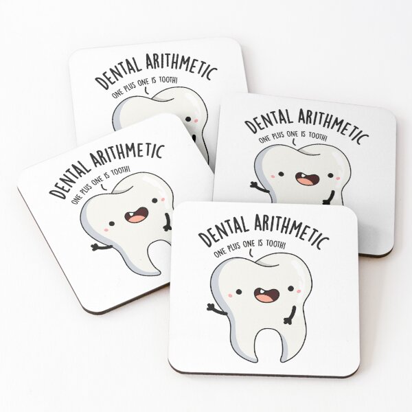 Item preview, Dental Arithmetic Funny Tooth Pun  designed and sold by punnybone.