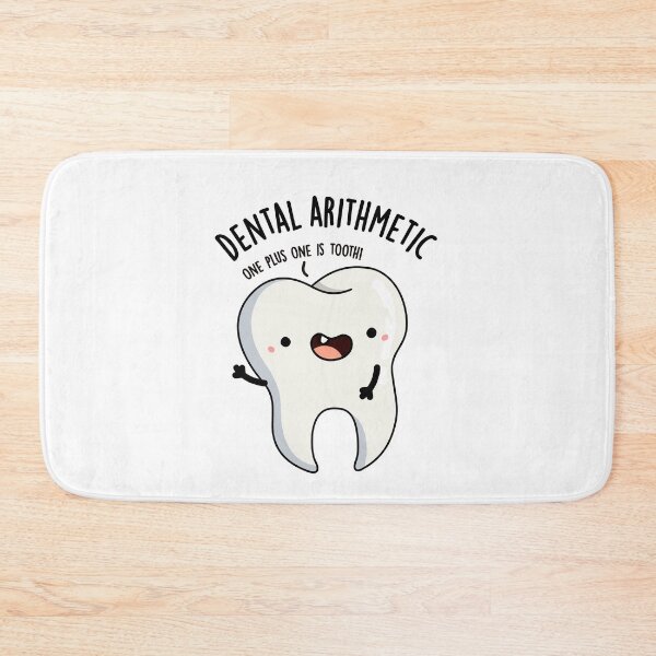 Item preview, Dental Arithmetic Funny Tooth Pun  designed and sold by punnybone.