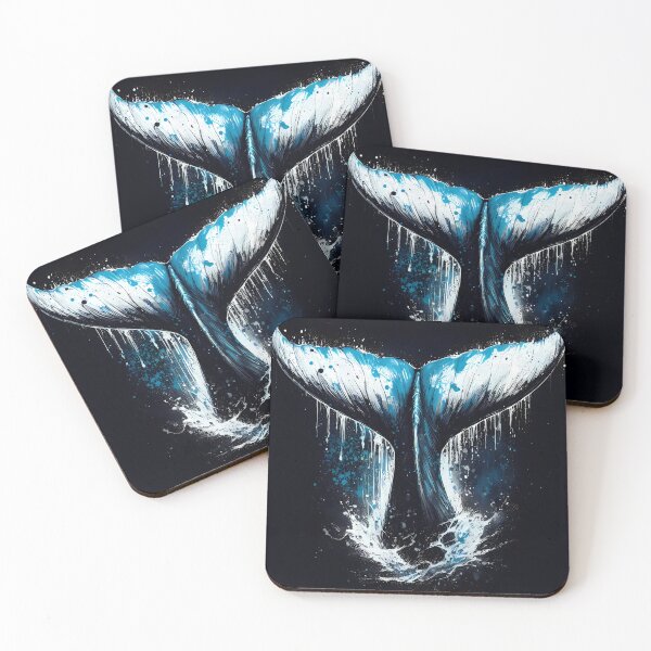 Item preview, Whale Tail Inked Art - Ocean-Inspired Unique Design designed and sold by ByteyCreatives.