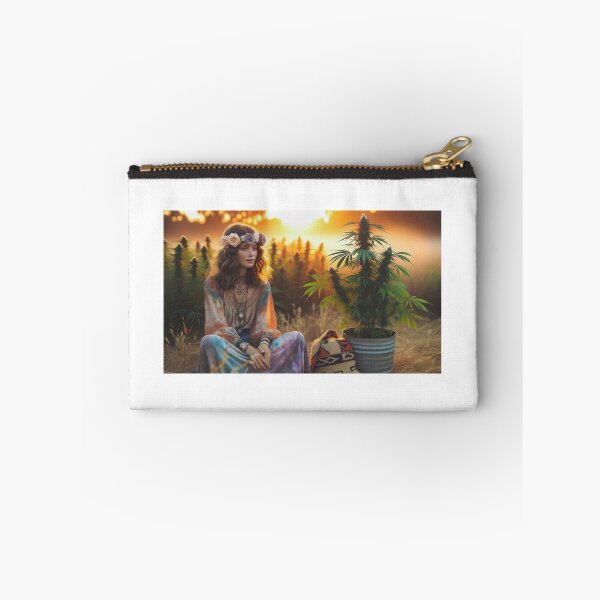 Item preview, Hippie girl with cannabis tree  designed and sold by Aidesign77.