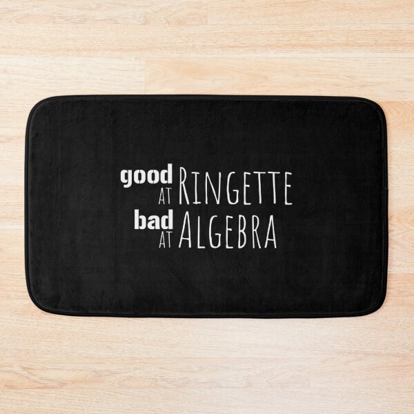 Item preview, Good at Ringette Bad at Algebra - white text design designed and sold by EmeraldeaArt.