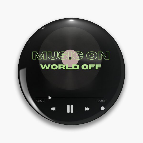 Item preview, Music On, World Off (Green) designed and sold by Ranydrawings.