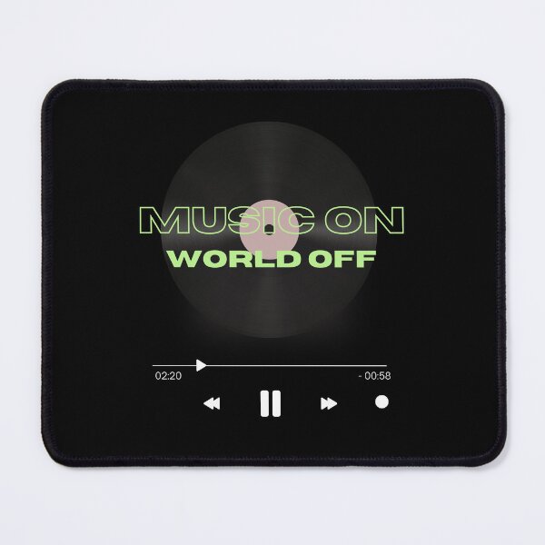 Item preview, Music On, World Off (Green) designed and sold by Ranydrawings.