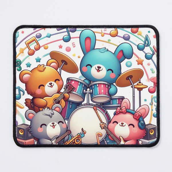 Item preview, Musical Critter Jam designed and sold by TextileTrove.