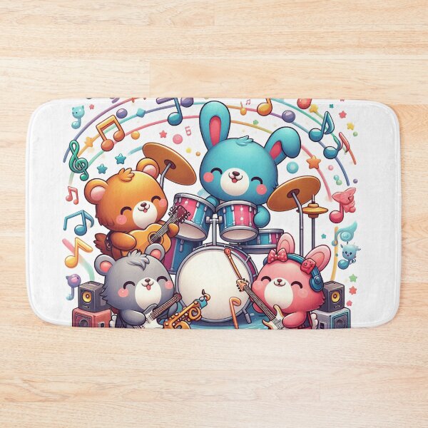 Item preview, Musical Critter Jam designed and sold by TextileTrove.