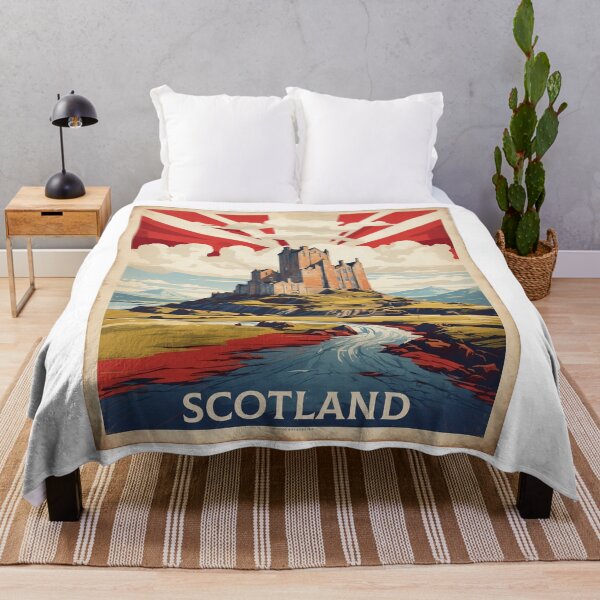 Item preview, Scotland United Kingdom Vintage Poster Tourism designed and sold by TravelersGems.