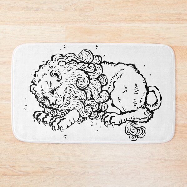 Item preview, Medieval lion - middle ages engraving  designed and sold by Balsamista-art.