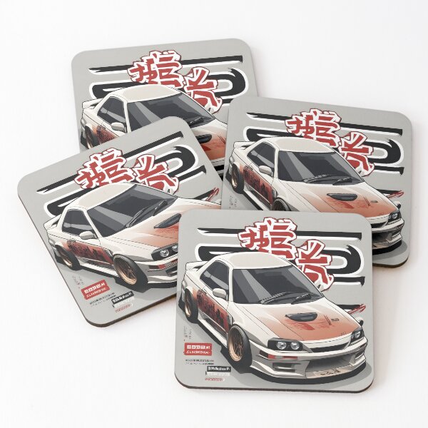Item preview, Iconic Japanese Nissan car on a cream background designed and sold by Absolwent.