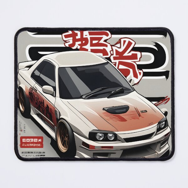 Item preview, Iconic Japanese Nissan car on a cream background designed and sold by Absolwent.
